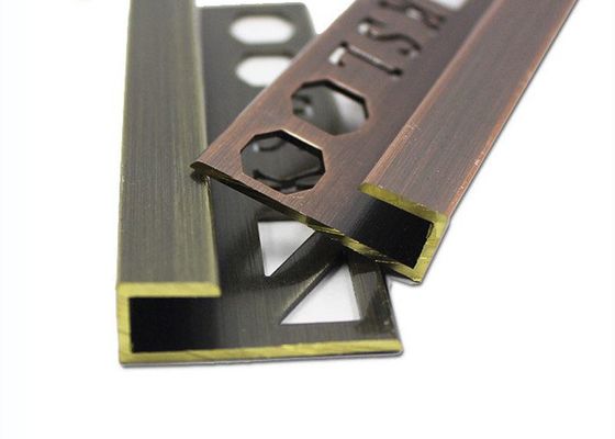 Bronze Retro Brass Tile Trim Trim Ubin Logam Kuningan Mewah Mewah