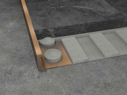 2.5m Stainless Steel L Berbentuk Trim Tile Corner Pemangkasan Finishing Strip 8 10mm
