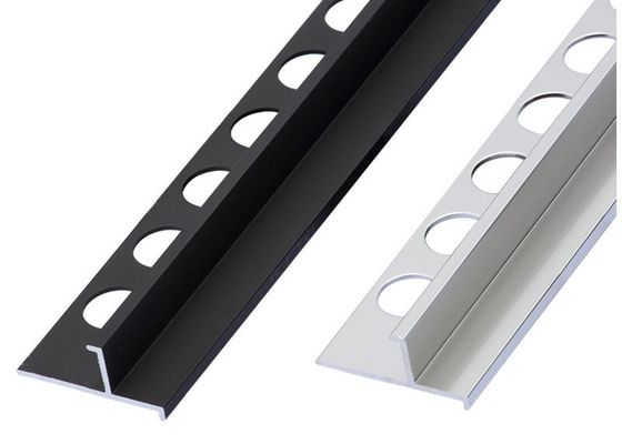 Alas Tiang Interior Logam Dekoratif Untuk Papan Skirting Garis Penutup Aluminium Untuk Trim Ubin