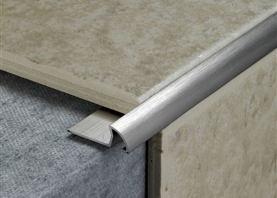 Strip Anti Tabrakan Ubin Keramik Batu Marmer Tepi Strip Aluminium Yang Dapat Ditekuk TUV