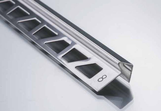 Dekorasi Strip Transisi Stainless Steel Ubin Lantai Trim Corner T Bentuk Garis