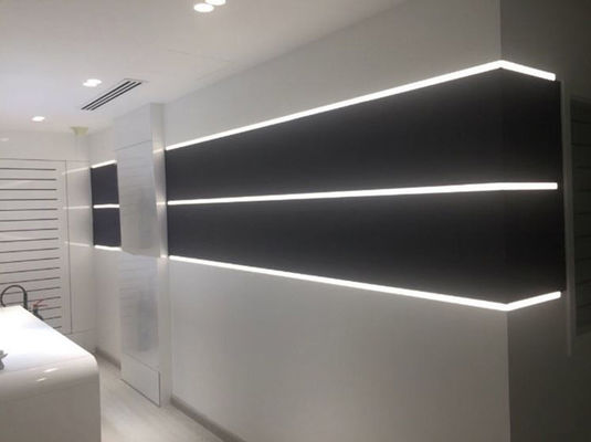 Profil LED Aluminium 2m Dipoles Untuk Kabinet Kaca Furnitur