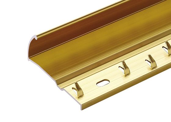 Elektroforesis Aluminium Carpet Trim Layering Strips Untuk Lantai