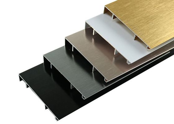 Profil Skirting Aluminium Perlindungan Dasar Dinding Anodized