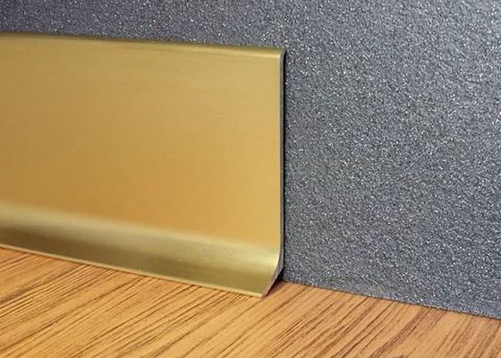 Dekorasi Aluminium Skirting Board Strips Untuk Profil Ekstrusi Aluminium
