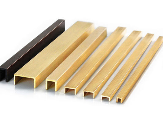 2.7m Kuningan Tile Edge Trim Tile Dekorasi Concor Finishing Strip Perunggu Retro