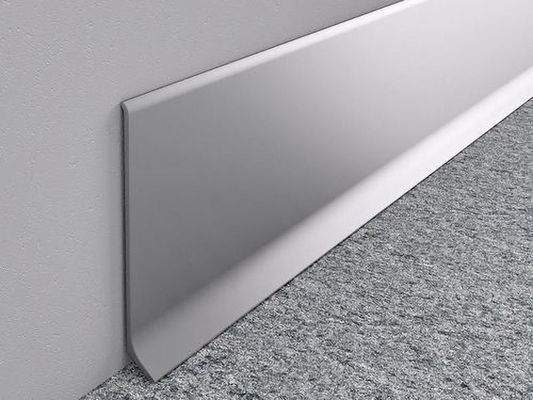 Profil Aluminium Baseboard 80mm Aluminium Skirting Board