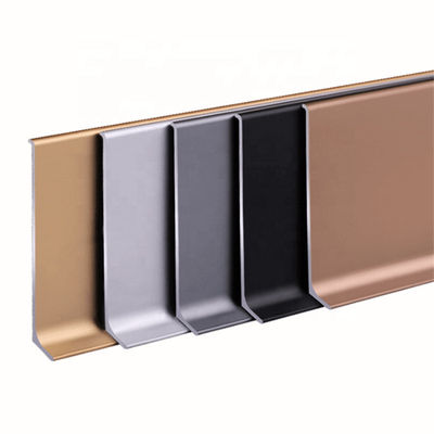 Profil Dinding Aluminium Skirting Papan Skirting Logam 2mm