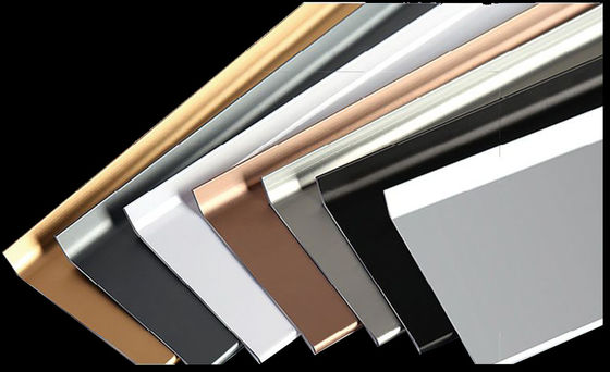 2.7m Aluminium Skirting Board Edge Profile Baseboard