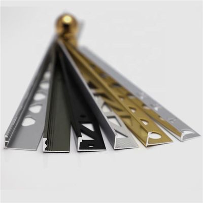 25mm Keramik Tile Edge Trim Aluminium Corner Trim L Bentuk
