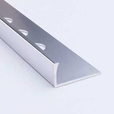 2,7m Seng Chrome Square Edge Tile Trim Aluminium