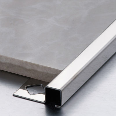 T Bentuk Pembagi Stainless Steel Strip Pembagi Lantai Tepi Bulat