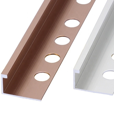 Warna Kustom Ringan Aluminium Tile Trim Ramah Lingkungan