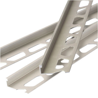 Square Edge Aluminium Tile Trim White Bathroom Tile Metal Corner Trim