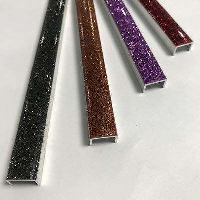 Aluminium Square Edge Trim Bathroom Floor Round Edge Tile Trim