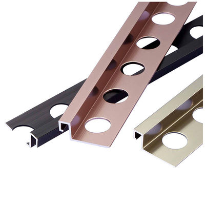 Tile Edge Trims Made Of Aluminium Alloy Extrusion Straight Edge Tile Trim