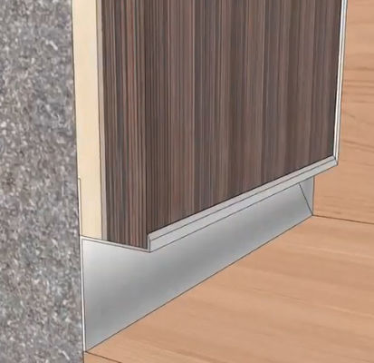 Anodizing Polished Aluminum Profile for Wall tiles Trimming Custom