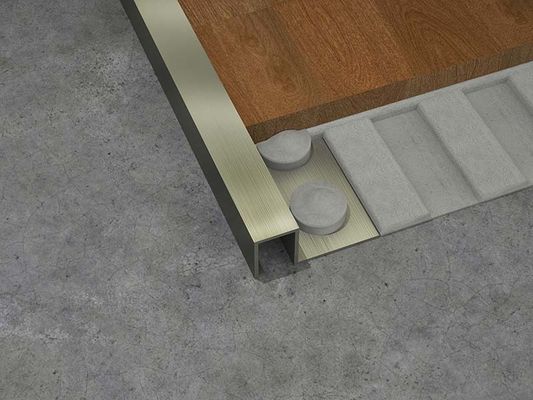 1.8m Stainless Steel Square Edge Tile Trim Fireproof Corner Tile Edge Trim