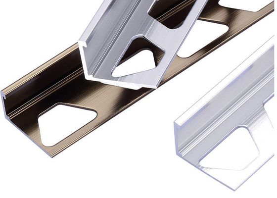 Decorative metallic interior baseboard for Aluminum cover line skirting board for tile trim