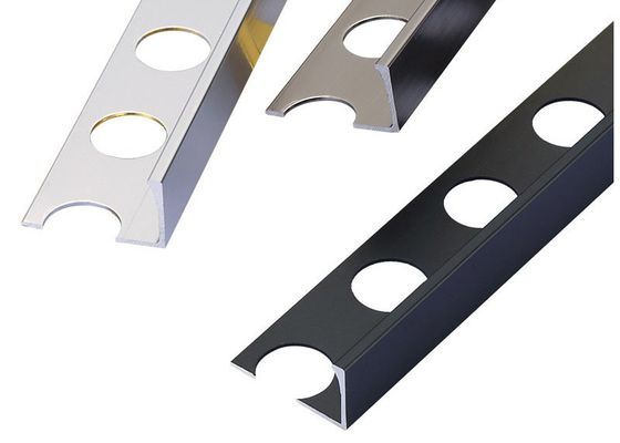 Decorative metallic interior baseboard for Aluminum cover line skirting board for tile trim