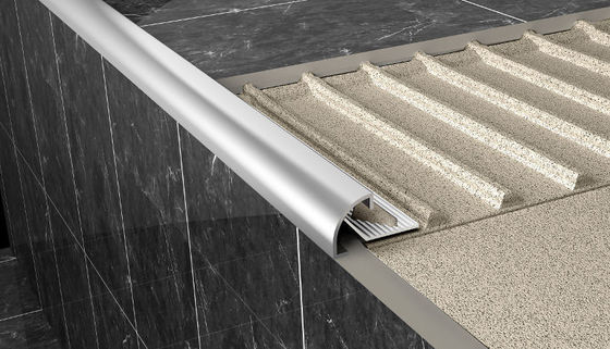 Aluminum Extrusion Profile Tile Trim Strips Ceramic Decorative Tile Edge Corner Trim