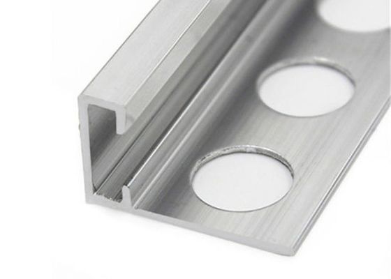 Aluminum Alloy Metal Tile Trims Interior Decoration Square Tile Edge Corner Trimming