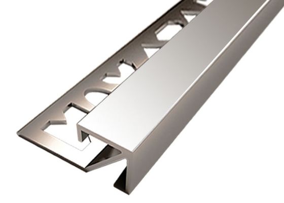 Aluminum Alloy Metal Tile Trims Interior Decoration Square Tile Edge Corner Trimming