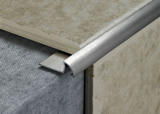 Inside Metal Strips Round Corner Ceramic Floor Tile Aluminum Mirror Edge Trim