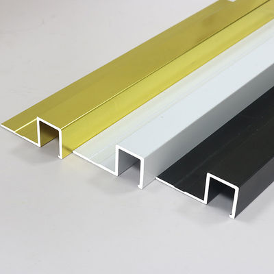 12mm Decorative Metal Profile Wall Ceramic Tile Outside Corner Edge Aluminium Tile Trim