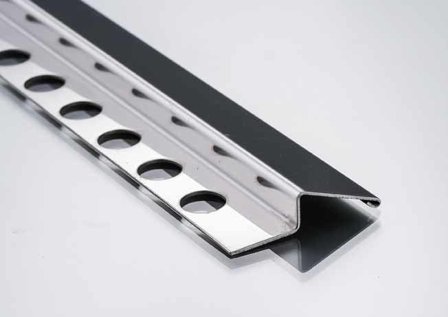 Di dalam Sudut Tepi Perbatasan Logam Stainless Steel Bullnose Potong 2.5m