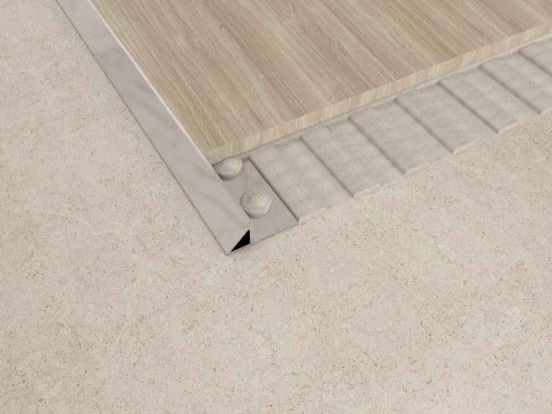 Dekoratif Emas Disikat 304 Stainless Steel Transisi Strip Dinding Profil Trim