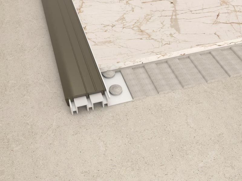 Dekoratif Emas Disikat 304 Stainless Steel Transisi Strip Dinding Profil Trim