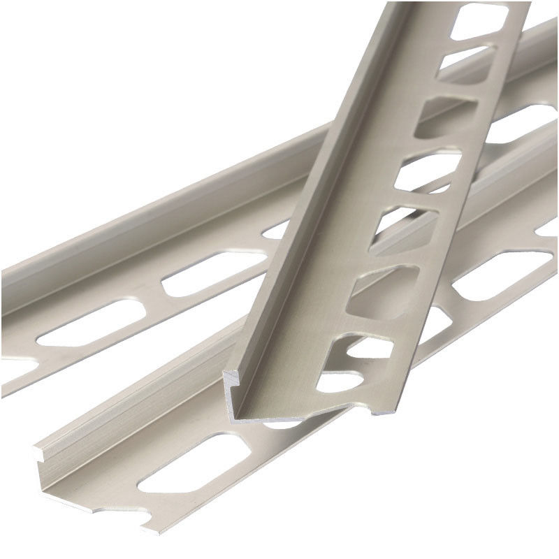 Square Edge Aluminium Tile Trim White Bathroom Tile Metal Corner Trim