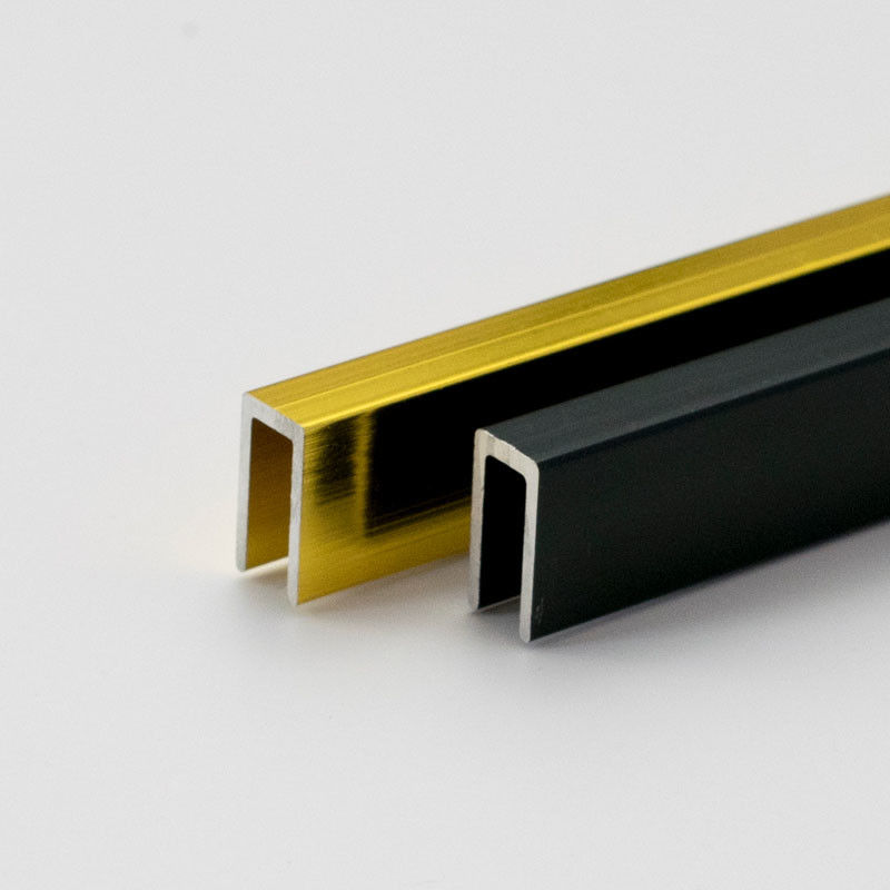 T Shaped Aluminum Square Edge Metal Tile Trim Corner Profiles L Shaped White Tile Edge Trim