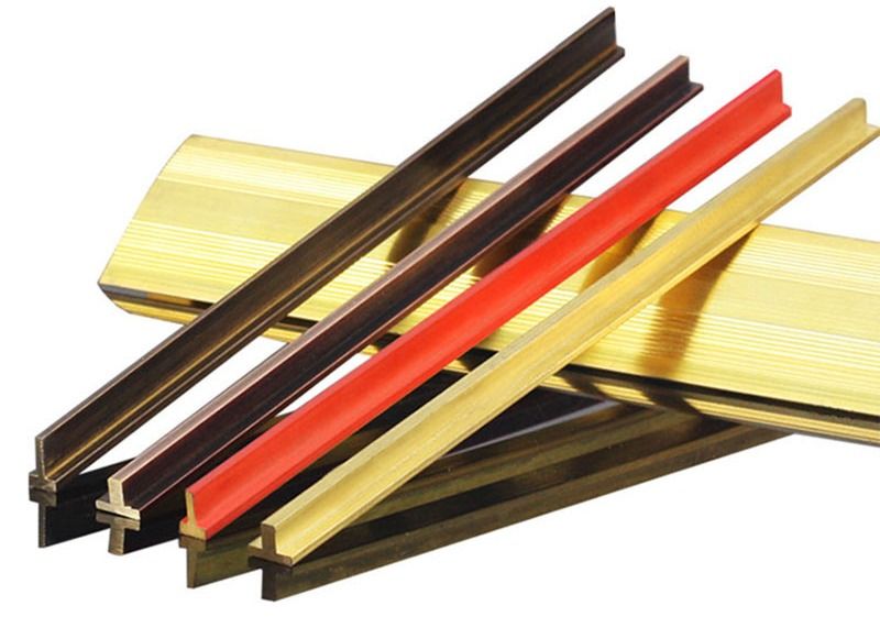 Gold 3.0m Decorative Brass Trim Strips Furniture Decoration