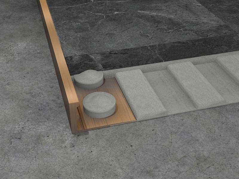 2.5m Stainless Steel L Berbentuk Trim Tile Corner Pemangkasan Finishing Strip 8 10mm