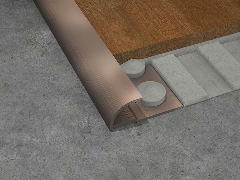 Quarter Round Inside Corner Stainless Steel Tile Trim Strip Finishing 1,8m