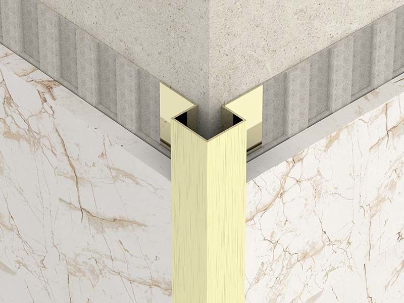 Stainless Steel Brushed Steel Tile Trim 10mm Corner Edge Trim Finishing Strip Penutup
