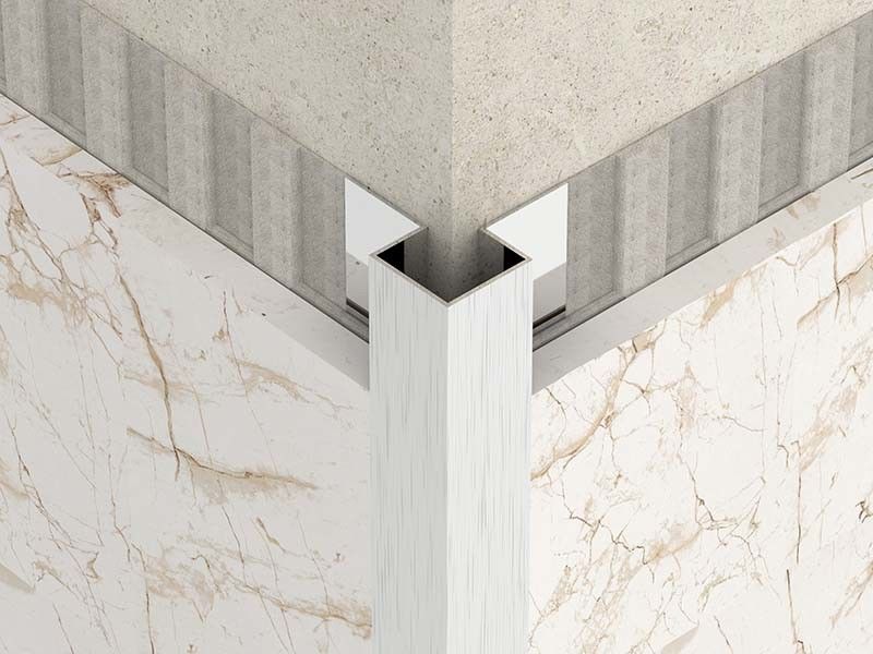 Stainless Steel Brushed Steel Tile Trim 10mm Corner Edge Trim Finishing Strip Penutup