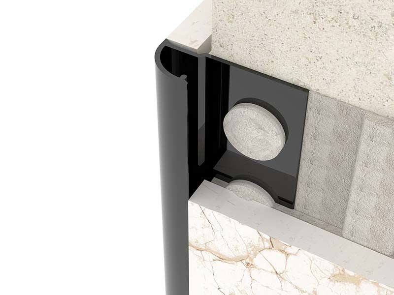 TUV Brushed Stainless Steel Tile Trim 10mm Finishing Cerah Penutupan Strip Logam