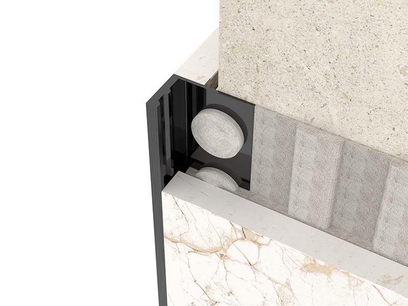 Trim Ubin Stainless Steel Logam Disikat SS304 Square Closing Strip Tile Edge Trim