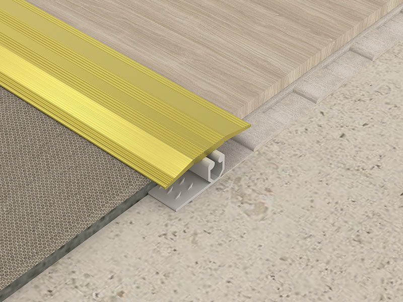 Wood Floor Decoration Aluminum Transition Strip T Shaped Metal