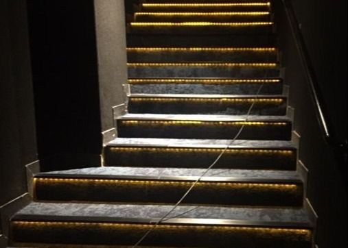 Aluminium Alloy Led Stair Anti-Skid Strips Buat efek visual yang indah