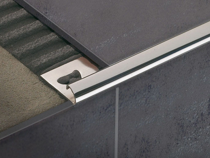 Ubin Stainless Steel Untuk Karpet Transisi Strip Flooring Edge Trim Interior Dekoratif
