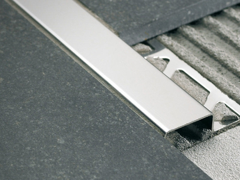 Ubin Stainless Steel Untuk Karpet Transisi Strip Flooring Edge Trim Interior Dekoratif