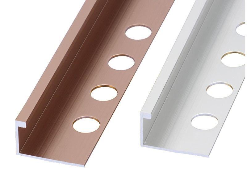 Decorative metallic interior baseboard for Aluminum cover line skirting board for tile trim