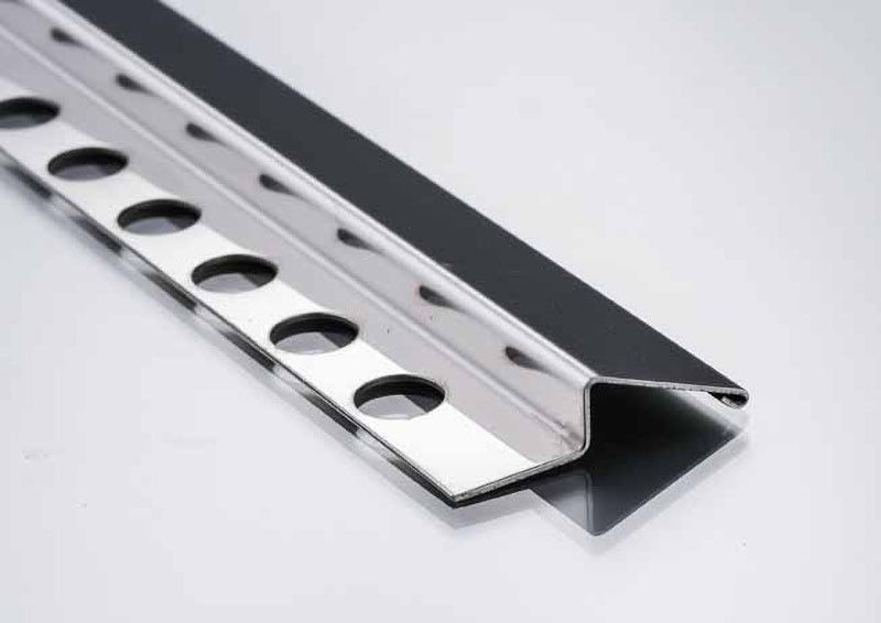 Dekorasi Strip Transisi Stainless Steel Ubin Lantai Trim Corner T Bentuk Garis