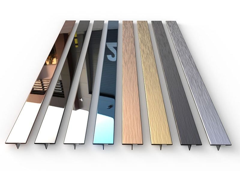 316 Stainless Steel Edge Strip Tile Trim Border Transisi Profil Strip