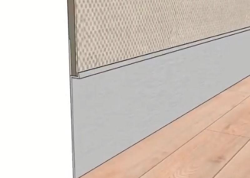 Kitchen Brushed Aluminium Skirting Aluminium Plinth Skirting Board