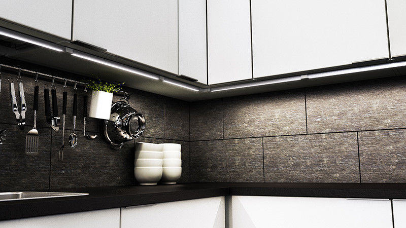 2.5m Led Light Aluminium Profile Untuk Diffuser Strip Led